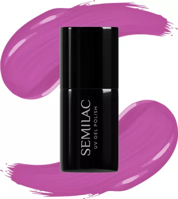 Semilac lakier hybrydowy, 7ml, 601 Neon Pink Punch