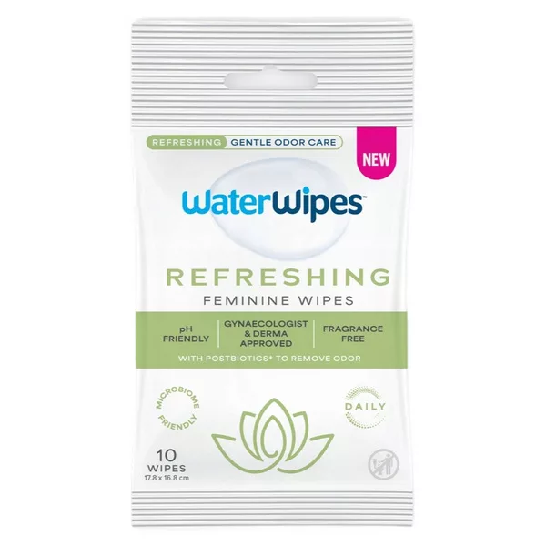 WaterWipes Refreshing Feminine Wipes chusteczki nawilżane do higieny intymnej 10szt.