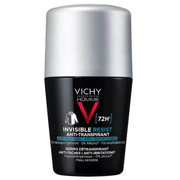 Vichy Homme Invisible Resist 72h antyperspirant w kulce przeciw śladom na ubraniach 50ml (M)