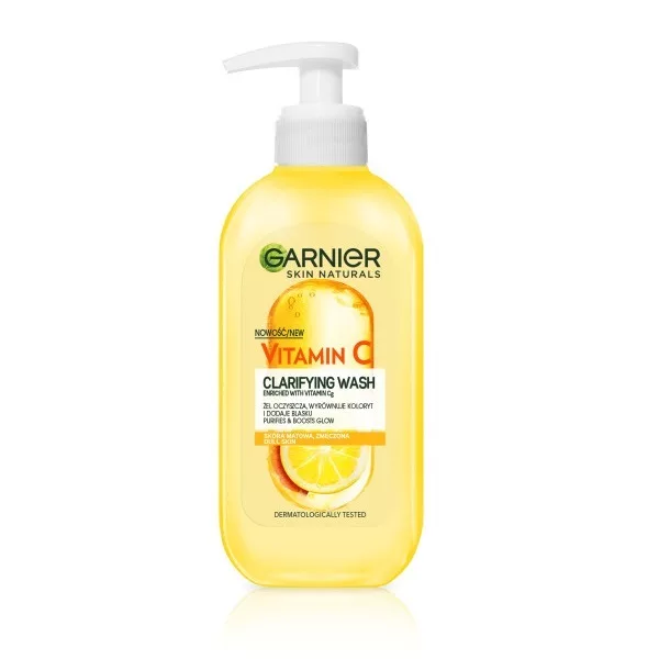 Garnier Vitamin C, Żel oczyszczający z witaminą Cg i cytrusem 200ml