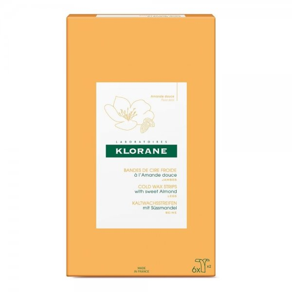 Klorane Cold Wax Strips plastry do depilacji nóg 6szt