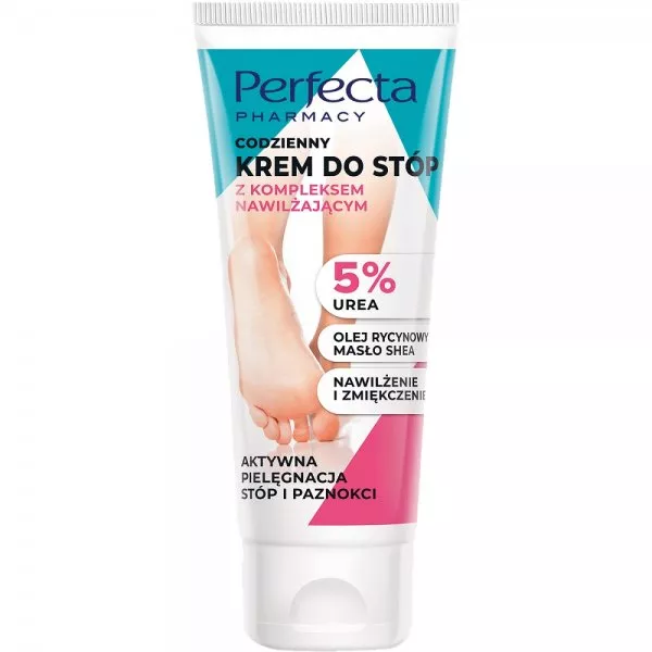 Perfecta Pharmacy codzienny krem do stóp z kompleksem nawilżającym 5% urea 80ml