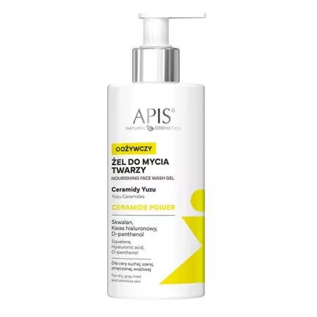 Apis Ceramide Power, odżywczy żel do mycia twarzy, 300ml