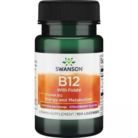 Swanson Witamina B-12 1000mcg, 100 tabletek do ssania
