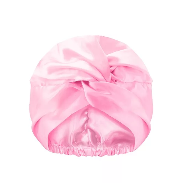 Glov Dwuwarstwowy satynowy czepek do spania Pink