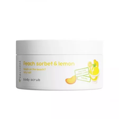 Nacomi, Peeling do ciała, Sorbet brzoskwiniowy z cytryną, 100ml
