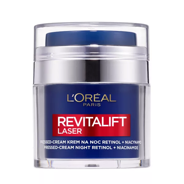 L'Oreal Paris Revitalift Laser Pressed Cream krem na noc Retinol i Niacynamid, 50ml