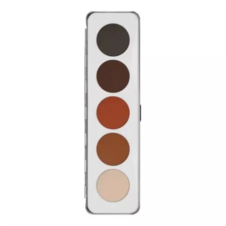 Kryolan, paleta 5 cieni do powiek, 12,5g, Shading
