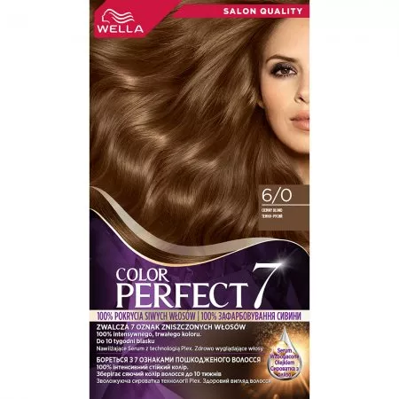 Wella Color Perfect 7, farba do włosów, 6/0 ciemny blond, 50ml