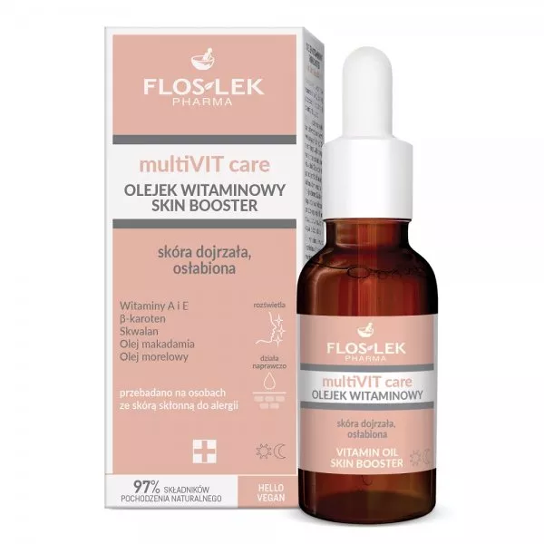 Floslek multiVIT care olejek witaminowy skin booster 30ml