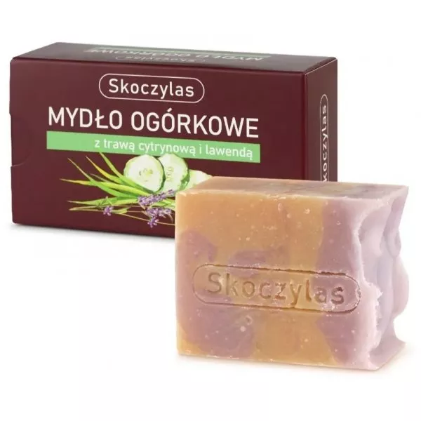 Skoczylas Mydło ogórkowe z trawą cytrynową i lawendą 100g