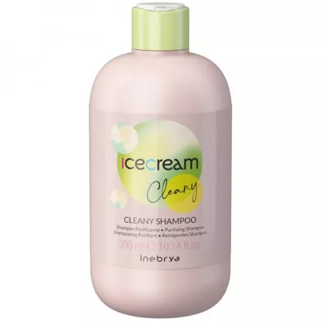 Inebrya Ice Cream Cleany, szampon do włosów przywracający równowagę skóry głowy, 300ml