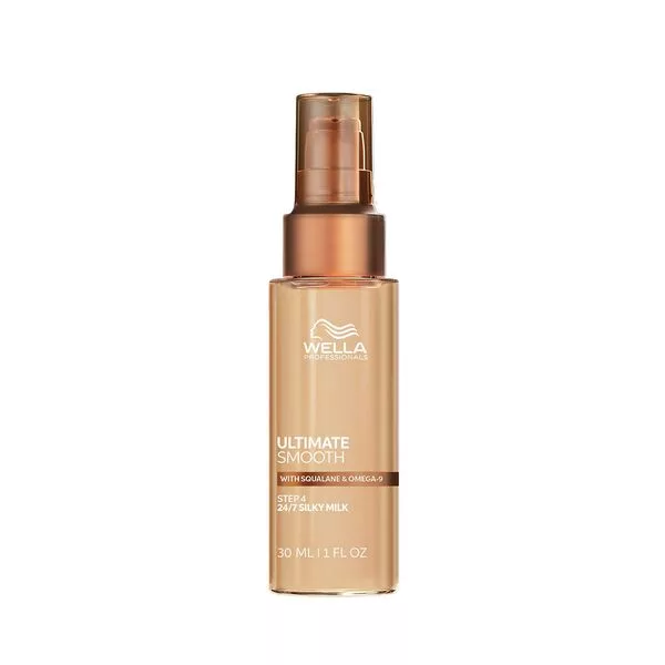 Wella Ultimate Smooth 24/7 Silky Milk, lekkie mleczko wygładzające do włosów bez spłukiwania, 30ml