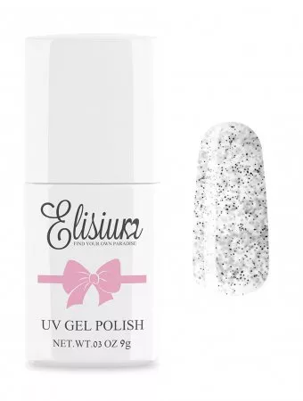 Elisium, lakier hybrydowy 190 Straciatella White, 9g