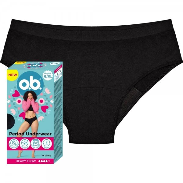 O.B. Classic majtki menstruacyjne na obfite miesiączki XL/XXL 1szt.