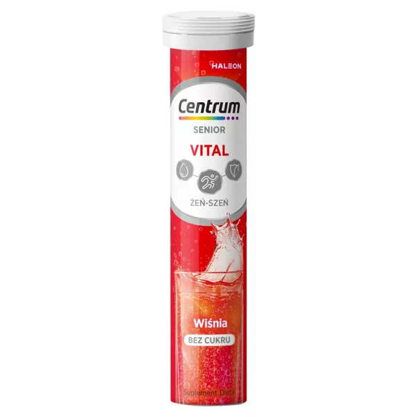 Centrum Vital Senior suplement diety wiśnia 20 tabletek musujących