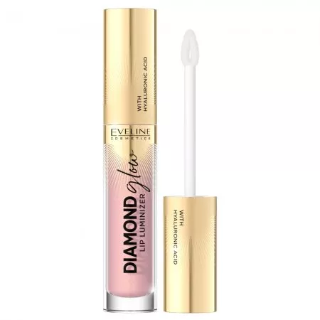 Eveline Diamond Glow Lip Luminizer, błyszczyk z kwasem hialuronowym, 03, 4ml