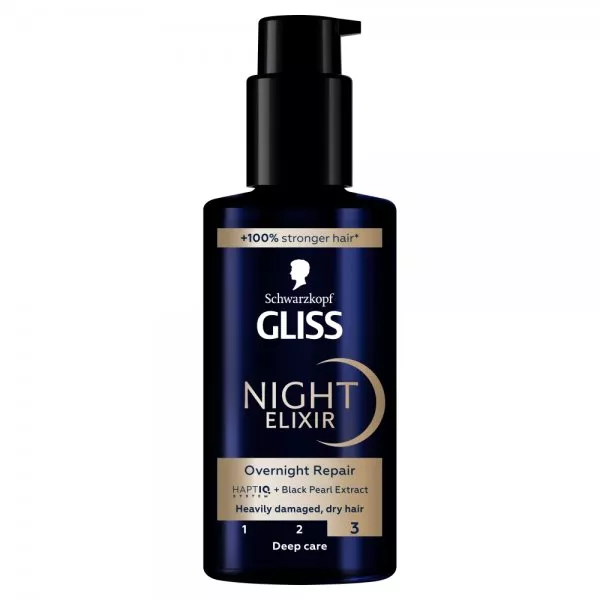 Schwarzkopf Gliss Night Elixir Overnight Repair kuracja do włosów mocno zniszczonych i suchych 100ml