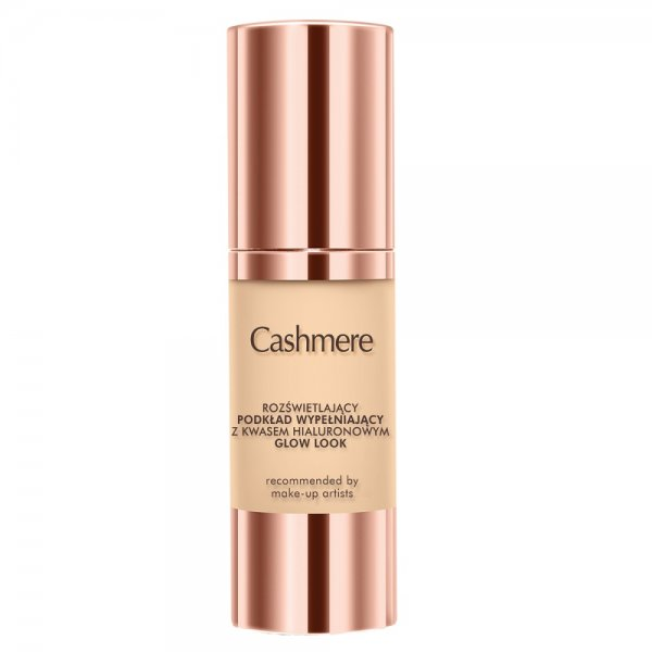 Cashmere Glow Look rozświetlający podkład wypełniający z kwasem hialuronowym Nude 30ml