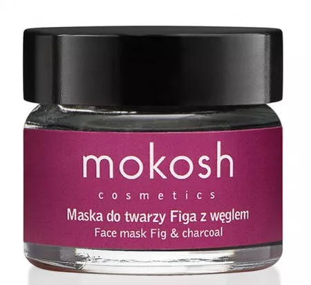 Mokosh, wygładzająco-oczyszczająca maska do twarzy, figa z węglem, 15ml