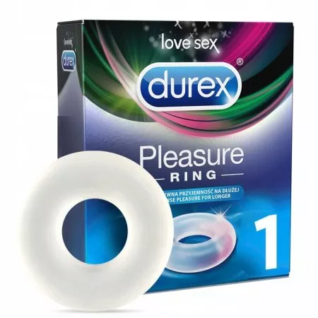 Durex pierścień erekcyjny Pleasure Ring rozciągliwy przedłuża erekcję