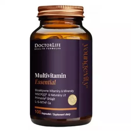 Doctor Life Multivitamin Essential bioaktywne witaminy & minerały suplement diety 100 kapsułek