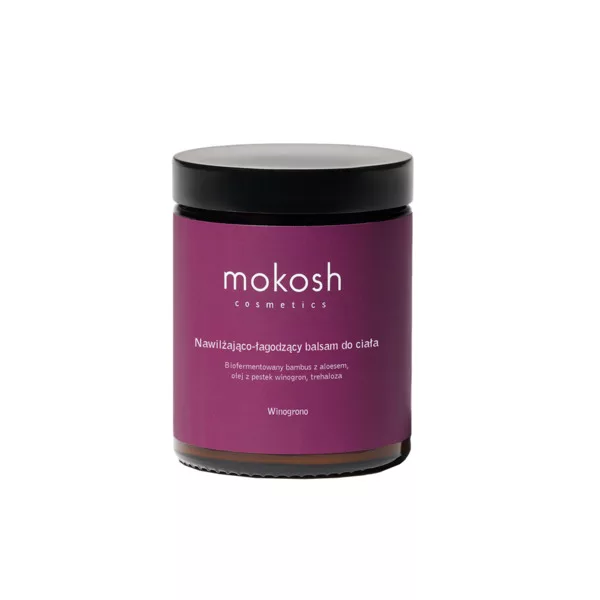 Mokosh Winogrono, nawilżająco-łagodzący balsam do ciała, 180ml