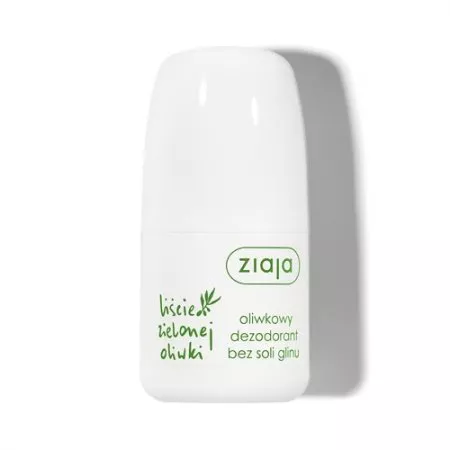 Ziaja Liście Zielonej Oliwki, dezodorant bez soli glinu, 60ml