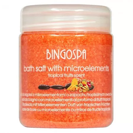 BingoSpa Sól do kąpieli z mikroelementami o zapachu owoców tropikalnych 550g