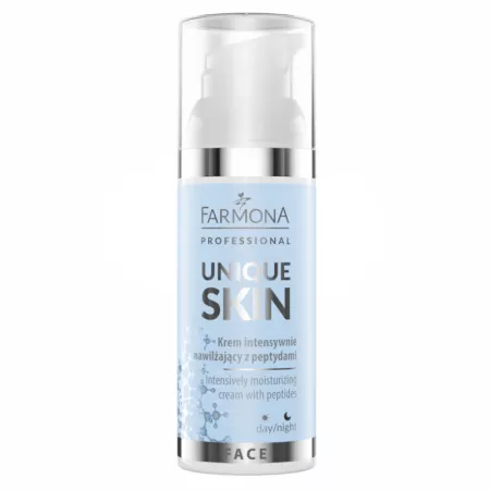 Farmona Professional Unique Skin, krem intensywnie nawilżający z peptydami, 50ml