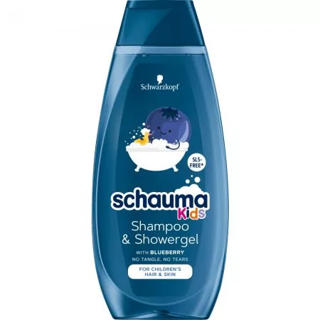 Schwarzkopf Schauma Kids szampon do włosów i żel pod prysznic dla dzieci z ekstraktem z borówki 400ml