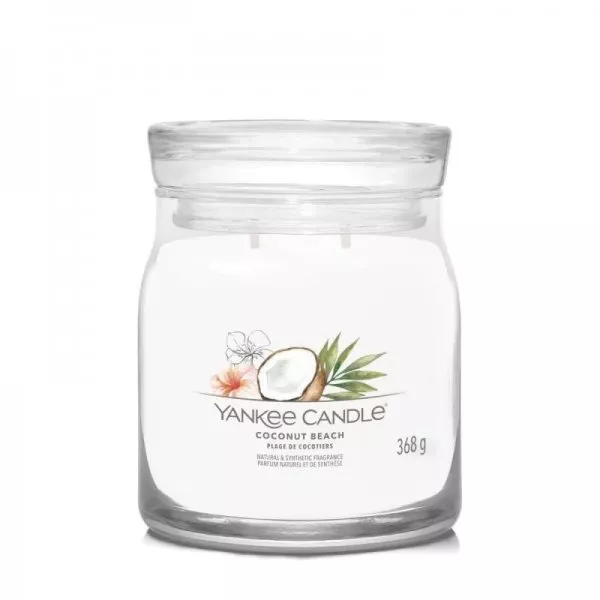 Yankee Candle Średnia świeca zapachowa Coconut Beach 368g