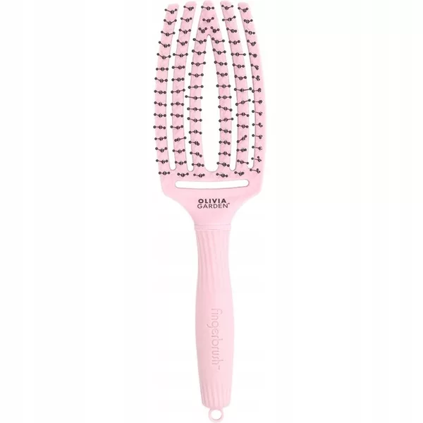 Olivia Garden Fingerbrush Love Double Bristles Pastel Pink, szczotka do włosów, różowa