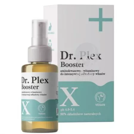 Dr. Plex, Booster aminokwasowo-witaminowy, intensywna odbudowa włosów, 50ml