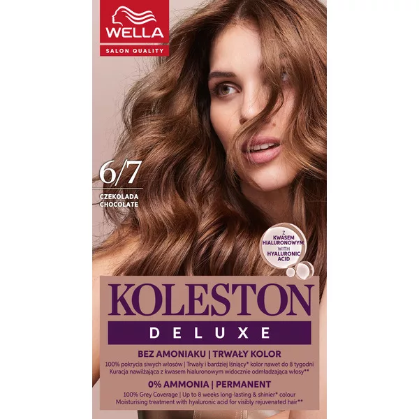 Wella Koleston Deluxe, farba do włosów, Czekolada, 6/7, 100ml
