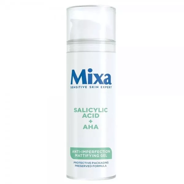Mixa Matujący żel przeciw niedoskonałościom Kwas salicylowy + kwasy AHA 50ml