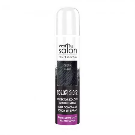 Venita Salon Professional Color S.O.S. korektor koloru do odrostów Black 75ml