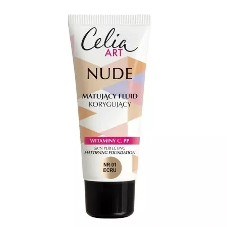 Celia Art Nude matujący fluid korygujący 01 Ecru 30ml