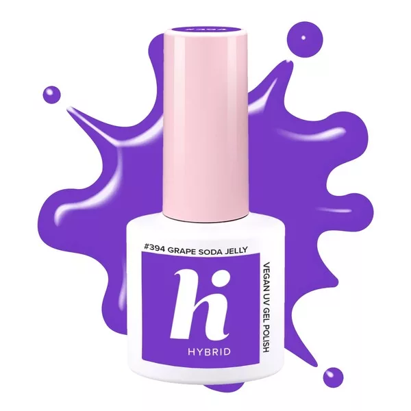 hi hybrid, lakier hybrydowy, #394 Grape Soda Jelly, 5ml
