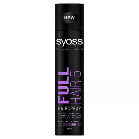 Syoss, Full Hair 5 Hairspray lakier do włosów w sprayu Extra Strong 300ml