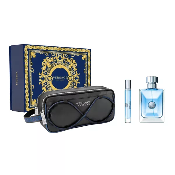 Versace Pour Homme zestaw dla mężczyzn woda toaletowa 100ml + miniatura 10ml + elegancka kosmetyczka