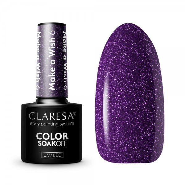 Claresa Color Soak Off UV/LED Make a Wish lakier hybrydowy 6 5g