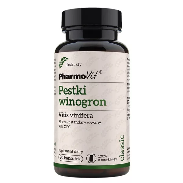 Pharmovit Pestki winogron suplement diety 90 kapsułek