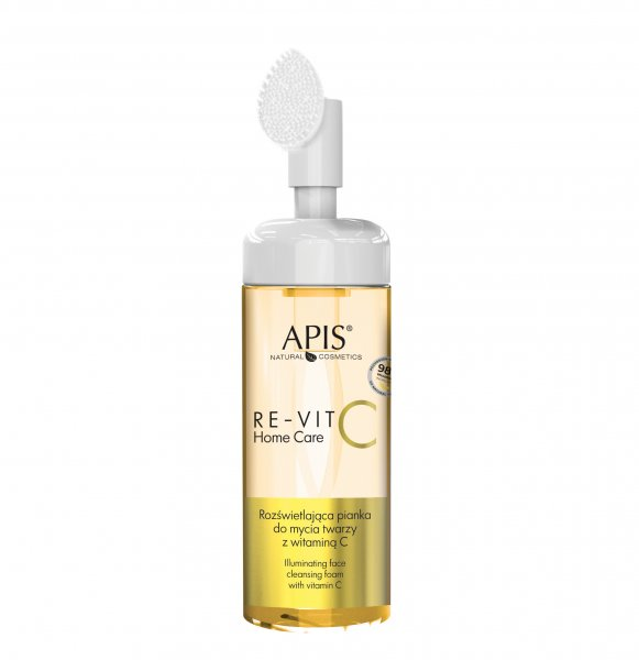 Apis Re-Vit C Home Care, rozświetlająca pianka do mycia twarzy z witaminą C, 150ml