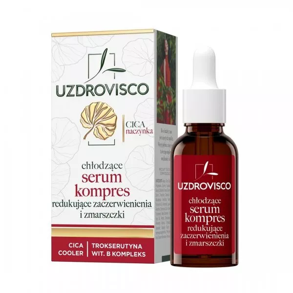 Uzdrovisco Cica Naczynka chłodzące serum kompres przeciw zaczerwienieniom
i zmarszczkom 30ml