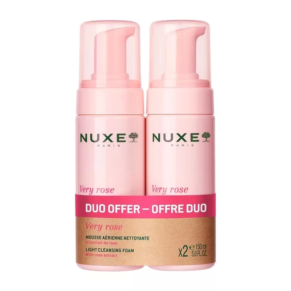 Nuxe Very Rose oczyszczająca pianka micelarna 2x150ml