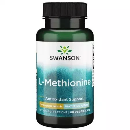 Swanson AjiPure L-metionina 500mg 60kaps