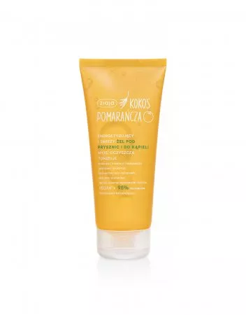 Ziaja Kokos-pomarańcza, energetyzujący i świeży żel pod prysznic i do kąpieli, 200ml