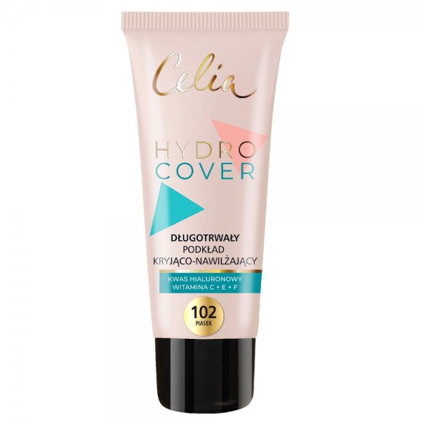 Celia Hydro Cover długotrwały podkład kryjąco-nawilżający 102 Piasek 30ml