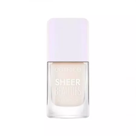 Catrice, lakier do paznokci, Sheer Beauties Nail Polish 010, perłowa biel, 10,5ml
